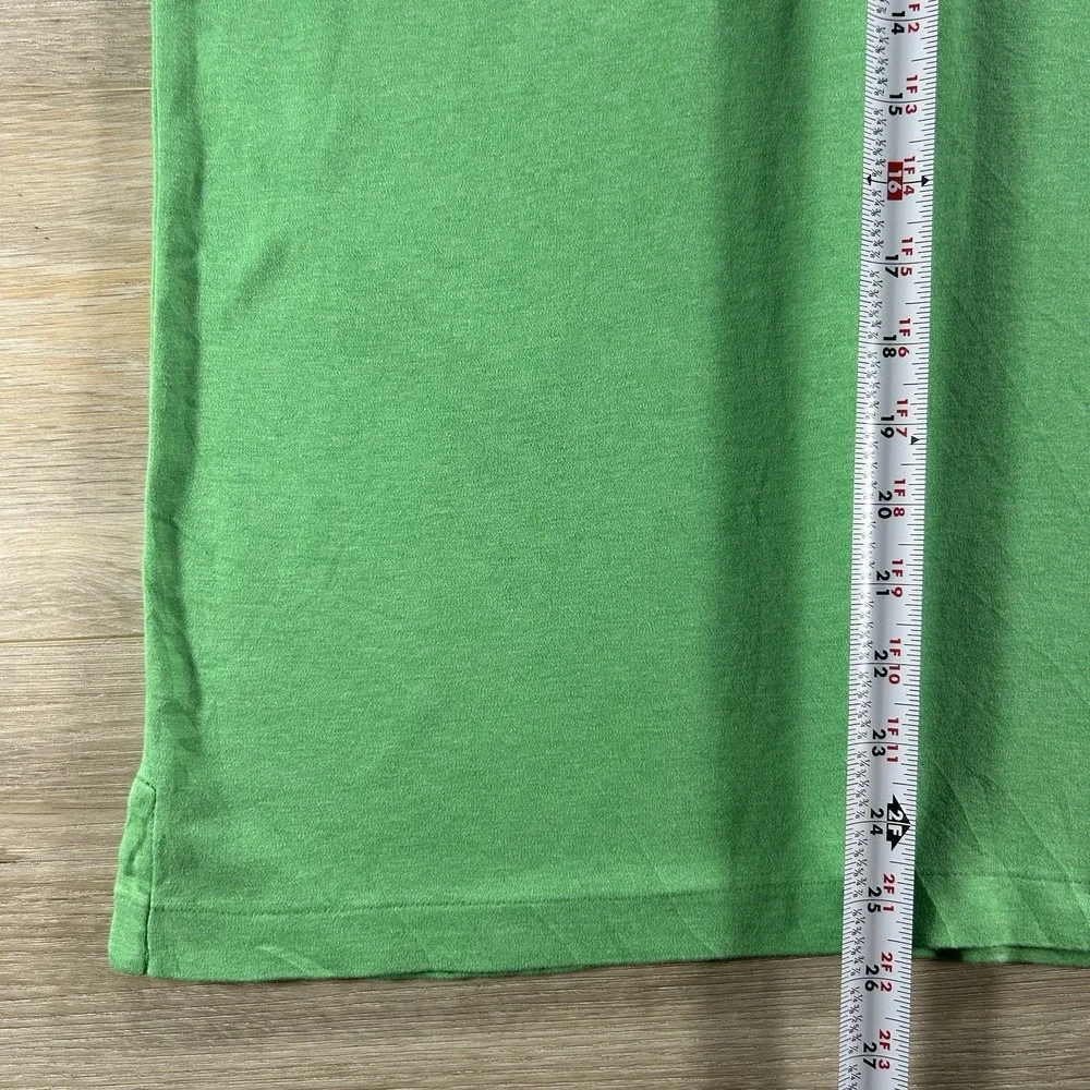 Polo Ralph Lauren Green Small Interlock Polo Shirt Classic Fit Flesh Pony
